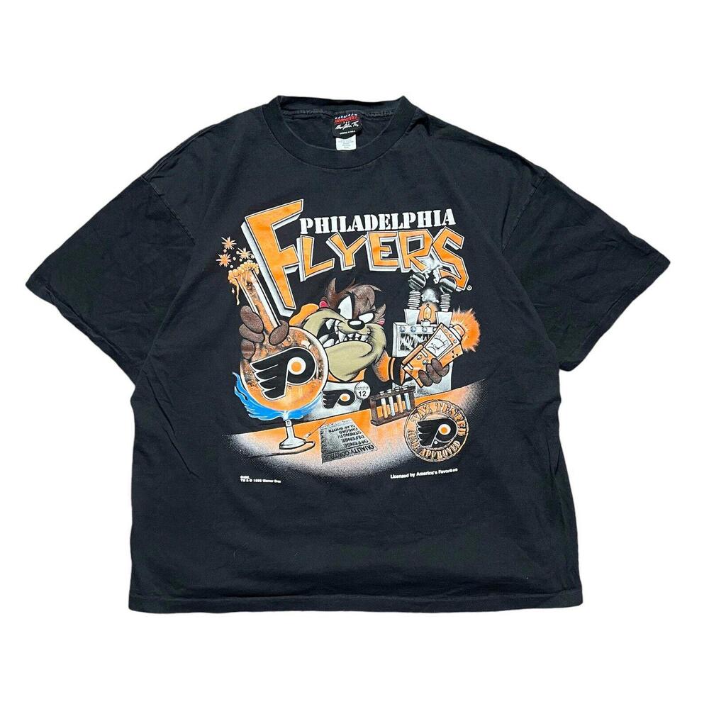 Vintage Taz  Philadelphia Flyers Looney Tunes Hockey T-Shirt